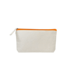 Trousse en toile de coton avec zip coloré – Image 3