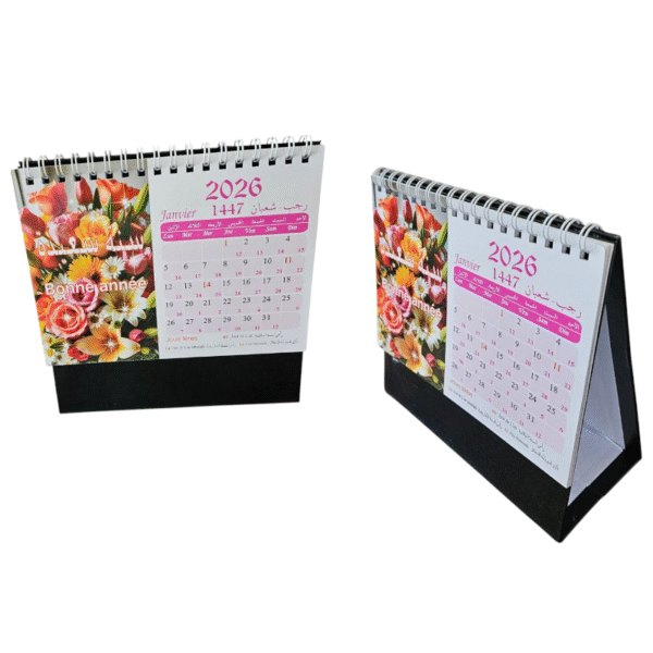 Calendrier de bureau personnalisable