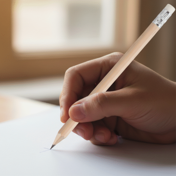 Crayon à papier avec gomme