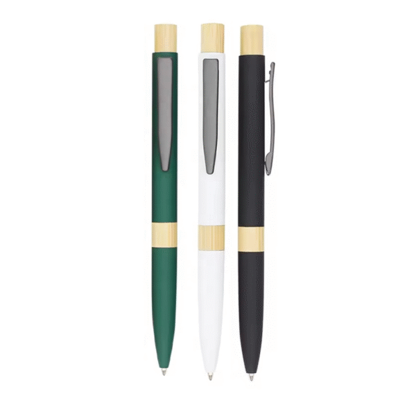 Stylo bille en bambou et métal