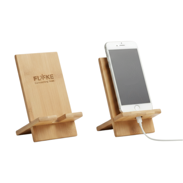 Support smartphone en bambou écologique