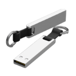 Clé USB en métal avec anneau porte-clés – Image 2