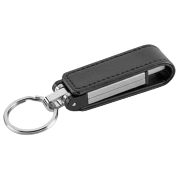 Clé USB multifonction élégante en métal et cuir