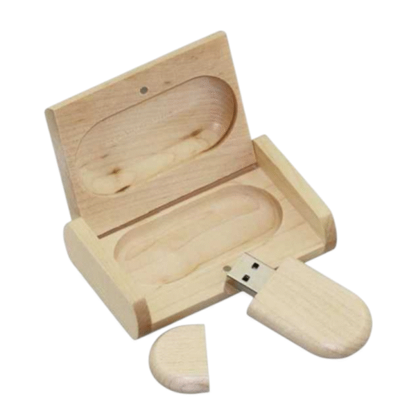 Clé USB en bois avec étui