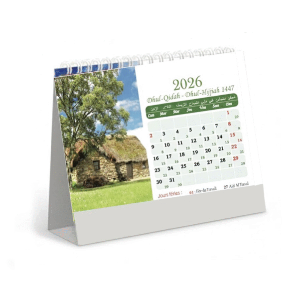 Calendrier de table personnalisé