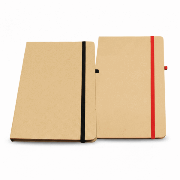 Carnet en liège avec élastique coloré