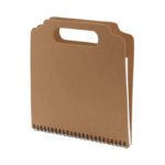 Bloc note écologique publicitaire avec spirale (stylo et Post-it) – Image 2