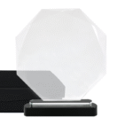 Trophée en verre octogonal – Image 2