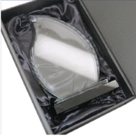 Trophée en cristal avec socle en métal