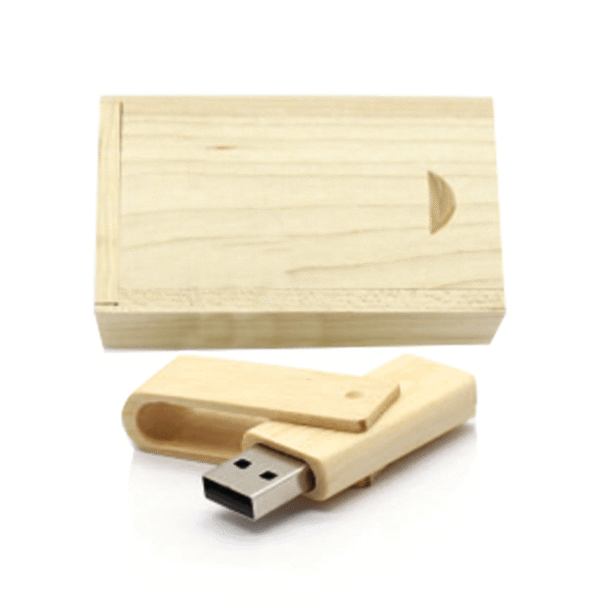 Clé USB en bois rotation