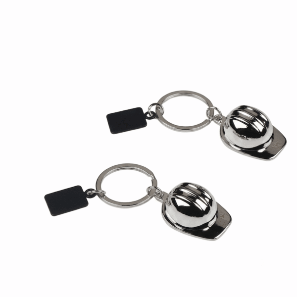 Porte Clés Casque Chantier Métal